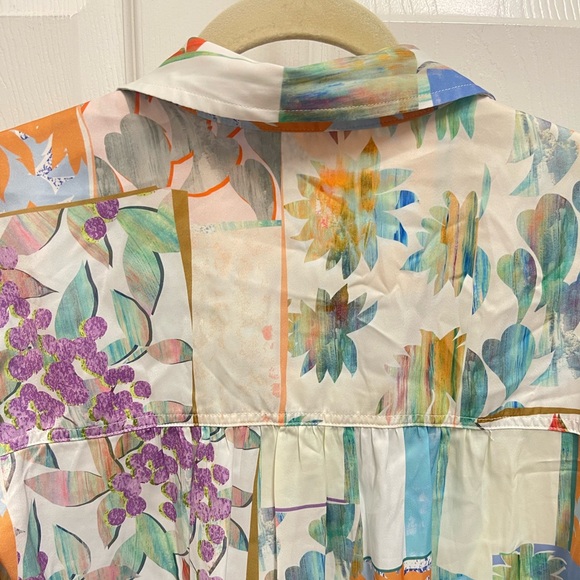 By Anthropologie Colorful Multi Pattern Button Down - Picture 12 of 12